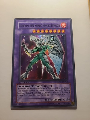 yugioh Elemental Hero Phoenix Enforcer DP05-EN013 1st Ed Super Rare -image