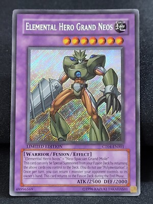 YuGiOh Elemental HERO Grand Neos CT04-EN001 Limited Edition Secret Rare NM-image
