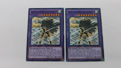 2x ELEMENTAL HERO GREAT TORNADO SDHS-EN045 1ST ED  COMMON YUGIOH   NM  UNPLAYED-image