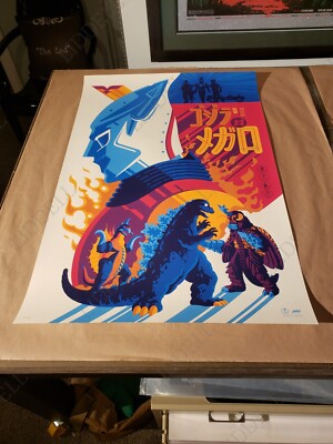 Mondo Print Whalen Godzilla vs Megalon limited edition movie poster #d of 125-image