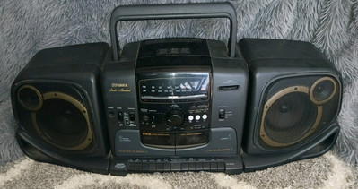 Vintage 1990's FISHER PH-W300 Boombox Dual Cassette AM/FM Radio Surround Sound-image
