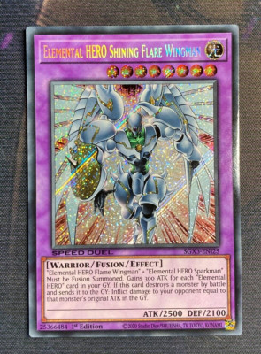 Yugioh - ELEMENTAL HERO SHINING FLARE WINGMAN - Holographic 1st Edition-image