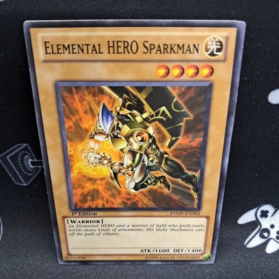 Elemental HERO Sparkman RYMP-EN003 1st Edition LP+ Light Play Yu-Gi-Oh! Card-image
