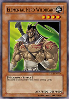 Elemental Hero Wildheart - YSDJ-EN019 - Common - 1st Edition - Heavily Played-image