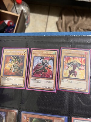 Near Mint Elemental HERO Avian Spark Man And Burstinatrix Lot-image
