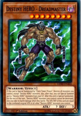 Destiny HERO - Dreadmaster LEHD-ENA03 Legendary Hero Decks 1st Edition-image
