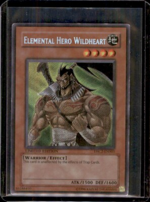 Elemental Hero Wildheart EHC2-EN003 Secret Rare - Heavy Played Yugioh-image