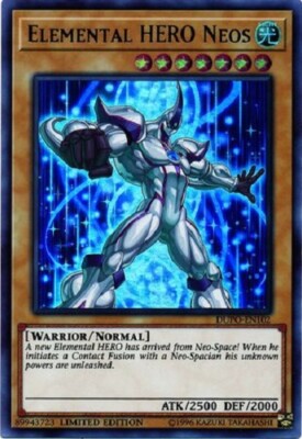 Yugioh - Elemental Hero Neos - Holographic Ultra Rare - Limited Edition Card-image