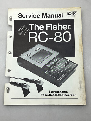 Fisher Model RC-80 Original Service Manual Free Shipping-image