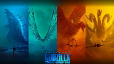 287630 Godzilla King of the Monsters Fighting Movie PRINT POSTER-image