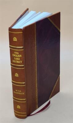 The English Lake District. With Maps Panoramas Etc. By Bartholom [Leather Bound]-image