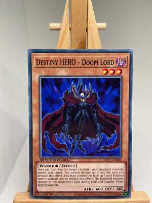 Destiny HERO - Doom Lord - 1st Edition SGX1-ENB02 - NM - YuGiOh-image