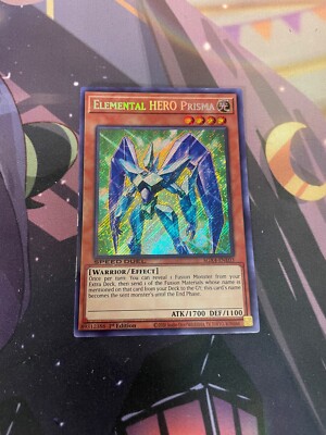 YUGIOH - ELEMENTAL HERO PRISMA - SGX4 - SECRET RARE - LP - 1ST ED-image