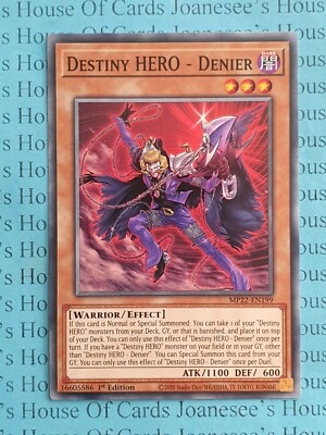 Destiny HERO - Denier MP22-EN199 Common Yu-Gi-Oh Card 1st Edition New-image
