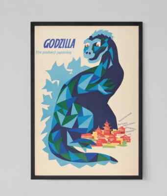 Godzilla 1957 Vintage Movie Poster. Midcentury Modern. Retro Tv Show Poster-image
