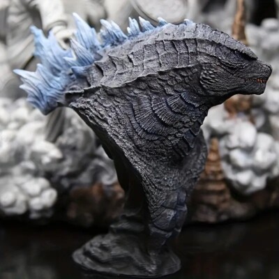 🔥 GODZILLA FIGURE BUST RESIN STATUE ART KING KONG GOJIRA EMPIRE MONSTER 163mm-image