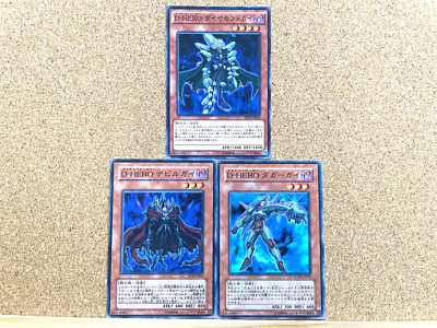 Yu-Gi-Oh! TCG Destiny HERO - Diamond Dude etc Common Japanese 3 Card SET USED-image