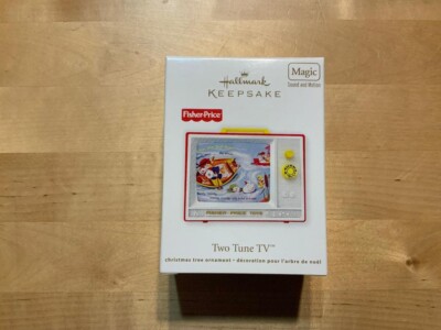 Hallmark Keepsake Ornaments FIsher-Price Two Tune TV Magic Sound New 2012-image