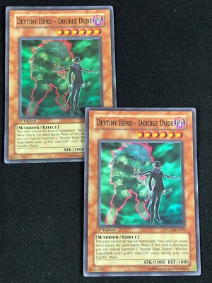 YUGIOH DESTINY HERO DOUBLE DUDE POTD-EN012 1ST SUPER X2 (MP)-image