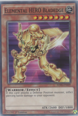 Yugioh Elemental HERO Bladedge SDHS-EN009 Common 1st Edition-image