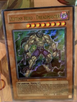 Yugioh! Destiny Hero - Dreadmaster - EOJ-EN004 - Ultra Rare - 1st Edition NM-image