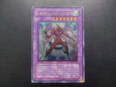 Yugioh - Elemental Hero Air Neos STON-EN034 Ultimate Rare 1st Edition-image
