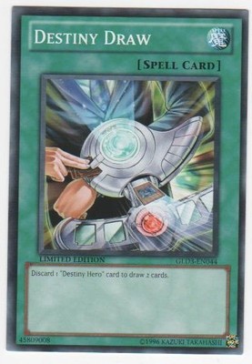 Destiny Draw - GLD3-EN044 - Common - Limited Edition - Heavily Played-image