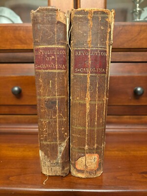 RARE 1785 History Revolution of South Carolina w/ Charleston Harbour Folding MAP-image