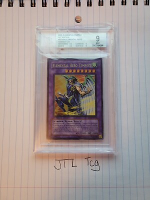 2005 1st Edition Elemental Hero Tempest Graded 9 Mint-image