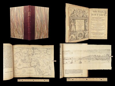 1670 Travels of George Sandys Turkey Constantinople Holy Land MAPS Cyprus Malta-image