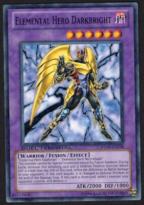 Yugioh Elemental Hero Darkbright DT04-EN036 Duel Terminal - NM-image