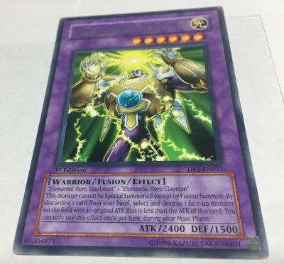 Elemental Hero Thunder Giant - DP1-EN011 - Rare - 1st Edition DMG YuGiOh!  Dueli-image