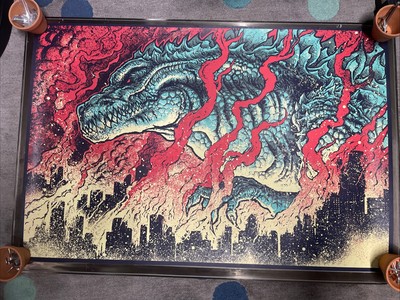 Godmachine Screen Print King Of Monsters 24 X 36 Godzilla MovieStop # 155 Of 350-image