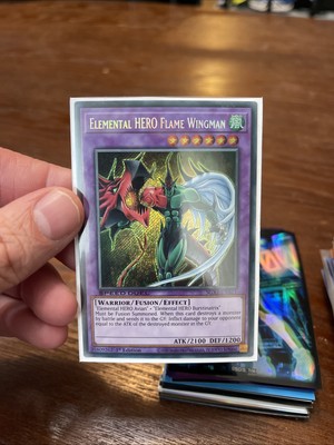Yu-Gi-Oh Card - SGX1-ENA21 - ELEMENTAL HERO FLAME WINGMAN (secret rare) NM-image