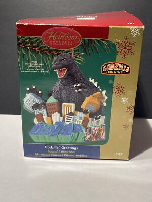 Godzilla Origins 2006 American Greetings Carlton Heirloom Ornament  Rare-image