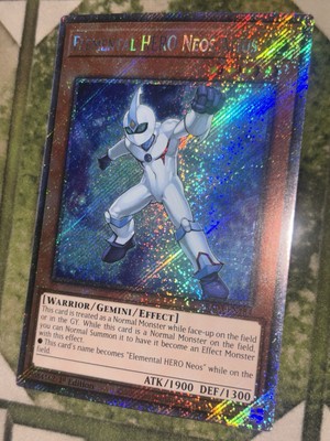 YuGiOh ELEMENTAL HERO NEOS ALIUS Platinum Secret Rare RA03-EN184-image