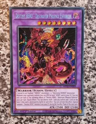Yugioh MP22-EN209 Destiny HERO - Destroyer Pho... 1st MINT Prismatic Secret Rare-image