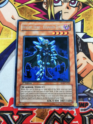 Destiny HERO - Diamond Dude eoj-en003 1st Edition (LP/MP) Rare Yu-Gi-Oh!-image