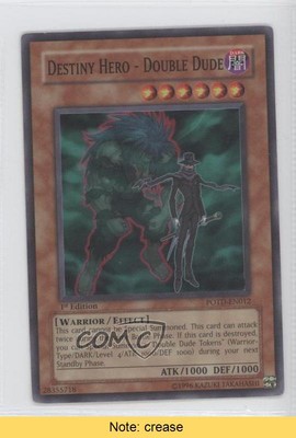 Destiny HERO - Double Dude 1st Ed. YuGiOh Power of the Duelist #POTD-EN012 0l2-image