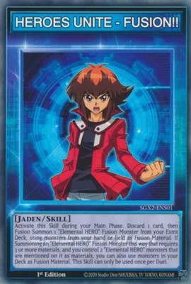 HEROES UNITE - FUSION!! - SGX2-ENS01 - Common - 1st Edition - Near Mint-image