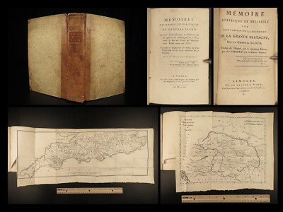 1801 MAPS Henry Lloyd War Memoirs Seven Years War Military Manual Prussia-image