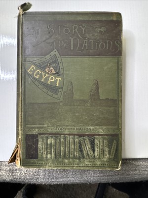 Extremely Rare 1886 Book `Story Of The Nations-Egypt` With Map-image