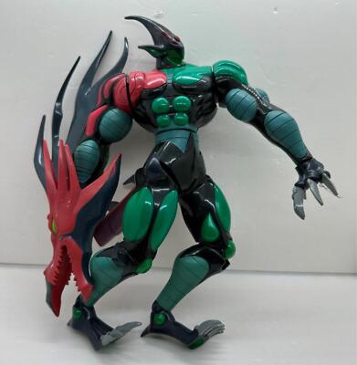 Yu-Gi-Oh GX Jaden's Elemental Hero Flame Wingman 360° Joynt Figure Mattel 1996-image