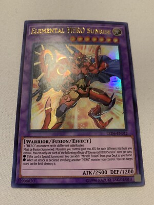 Yu-Gi-Oh! Elemental HERO Sunrise LED6-EN012 Ultra Rare Near Mint-image