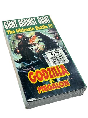 Godzilla vs Megalon 1976 VHS (New Sealed) 1994 RARE Collector Katsuhiko Sasaki-image