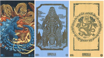 Godzilla King of the Monsters Art Print  Loot Crate 65 Year Anniversary  MINT-image