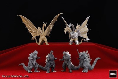 Gekizou Series Godzilla Kaiju Part.1  figure 6 set BOX Mecha King Ghidorah 1991-image
