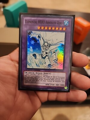 Yu-Gi-Oh! Elemental HERO Absolute Zero GENF-ENSE1 Limited Ed. Super Rare NM 1996-image