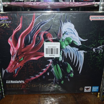 Yu-Gi-Oh: S.H.MonsterArts Elemental Hero Flame Wingman Bandai Spirits Figure-image