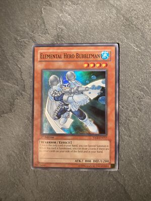 Yu-Gi-Oh! TCG Elemental Hero Bubbleman Starter Deck: Jaden Yuki YSDJ-EN017...-image